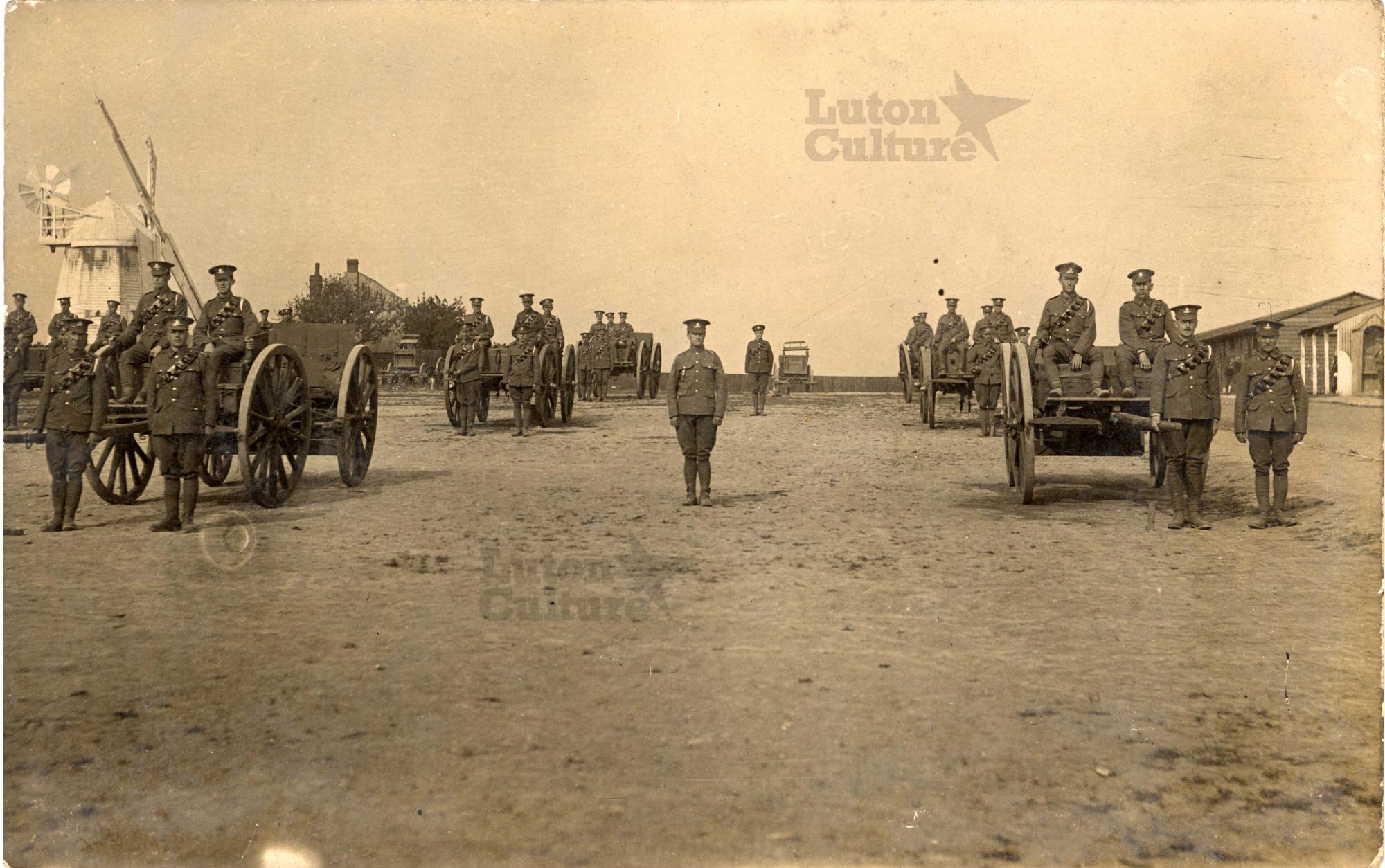Z1306-75-16-22 Looking north up Biscot Road, showing Biscot Mill