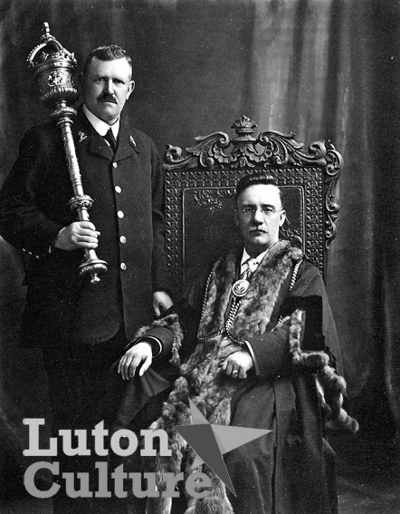 Mayor Henry Impey and macebearer